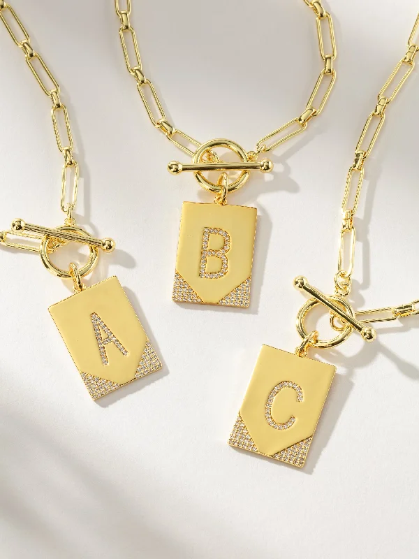 Custom necklaces with message engraving-Leave Your Mark Chain Necklace