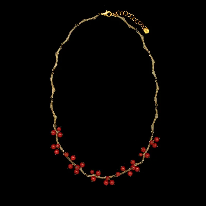 Elegant necklaces with opals for women-Winterberry Necklace