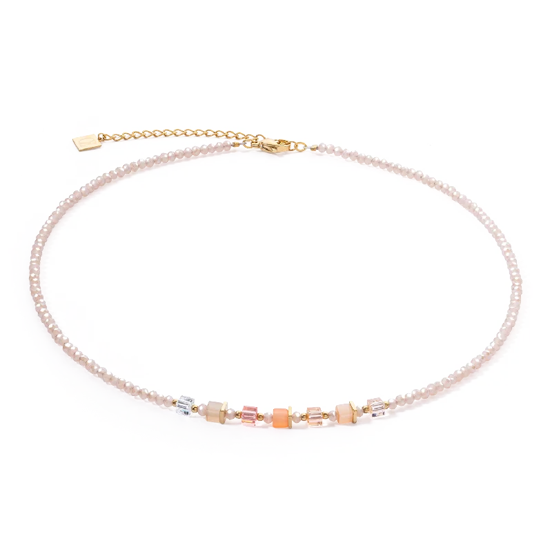 Beautiful necklaces with rose gold accents-Joyful Colours necklace Apricot Crush