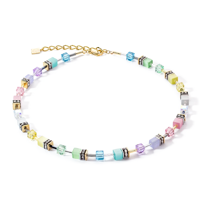 Personalized necklaces for special gifts-GeoCUBE® Iconic Gentle Multicolour necklace