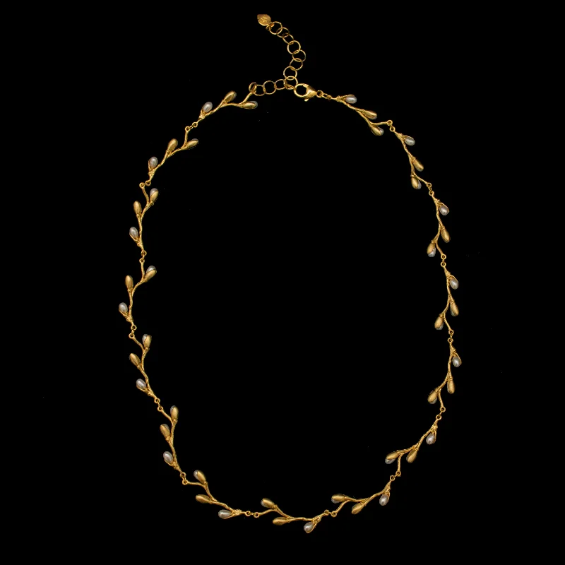 Elegant chain necklaces for women-Fine Pussy Willow Necklace