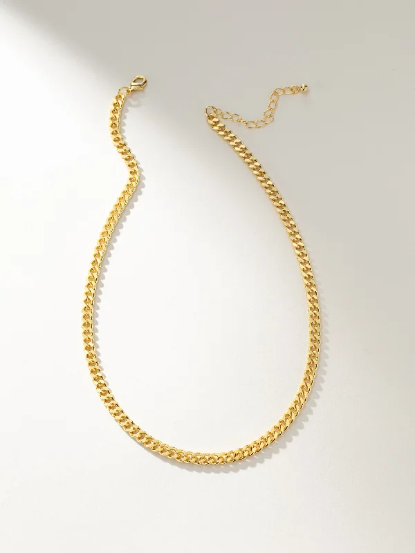 Affordable pearl necklaces for women-Rebellious Curb Chain Necklace