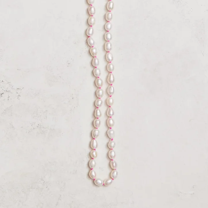 Classic diamond necklaces for special occasions-Neon Pearls Necklace