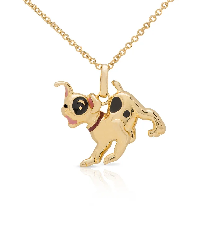 Minimalist necklaces for modern women-Puppy Pendant