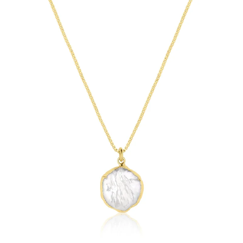 Classic necklaces with round diamonds-Danielle Pearl Necklace