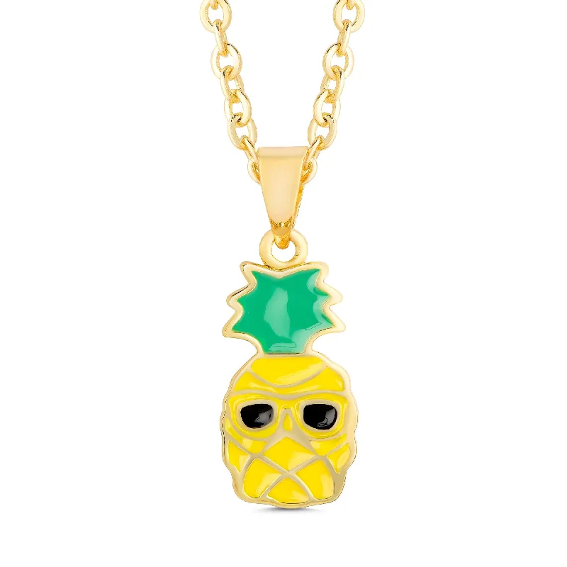 Stunning heart-shaped necklaces-Sunny Pineapple Necklace