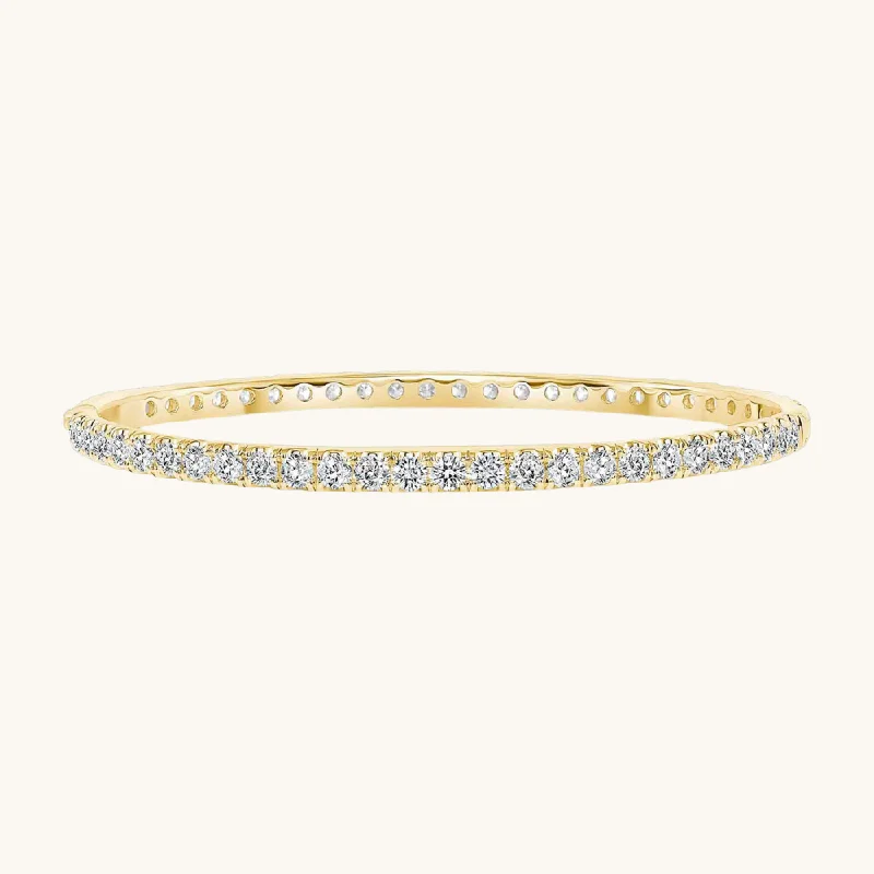 Beautiful bangles with topaz stones-3.5mm Diamond Bangle