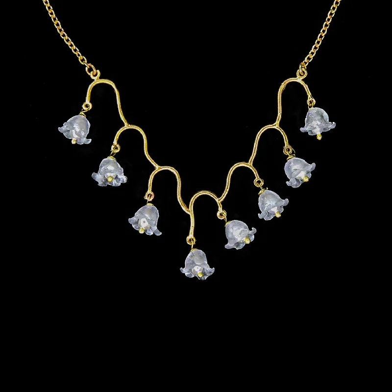 Unique necklaces with butterfly pendants-Fine Lily of the Valley Necklace