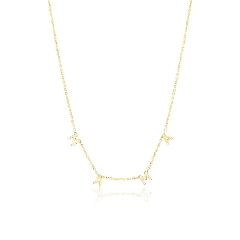 Elegant gold necklaces for women-Cheyenne Necklace "MAMA"