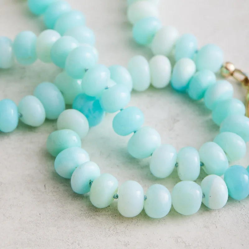 Modern necklaces with sleek designs-Blue Opal Necklace