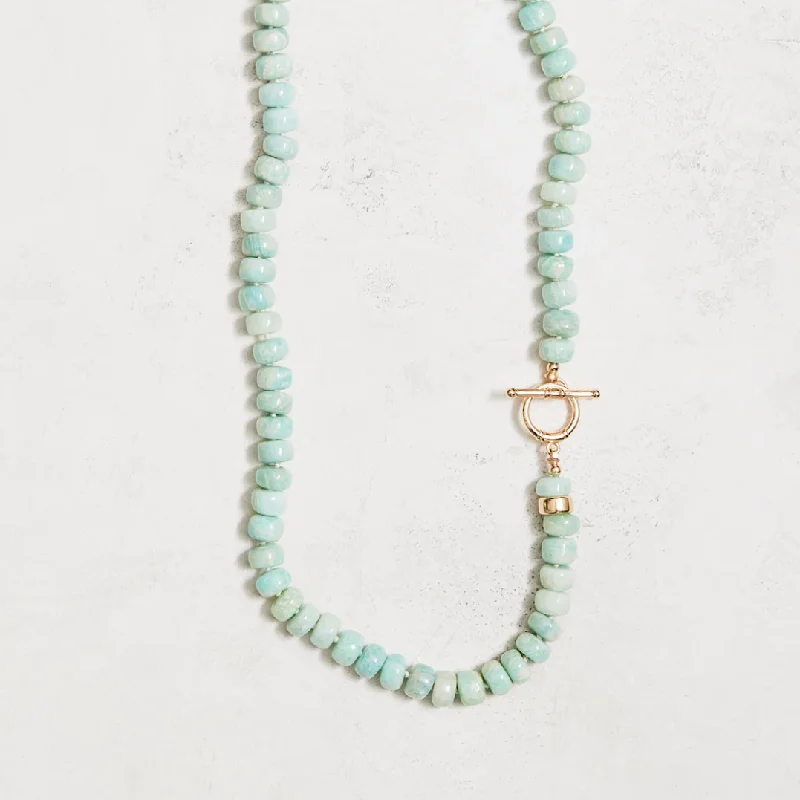 Fashionable necklaces with fringe details-Green Amazonite Necklace