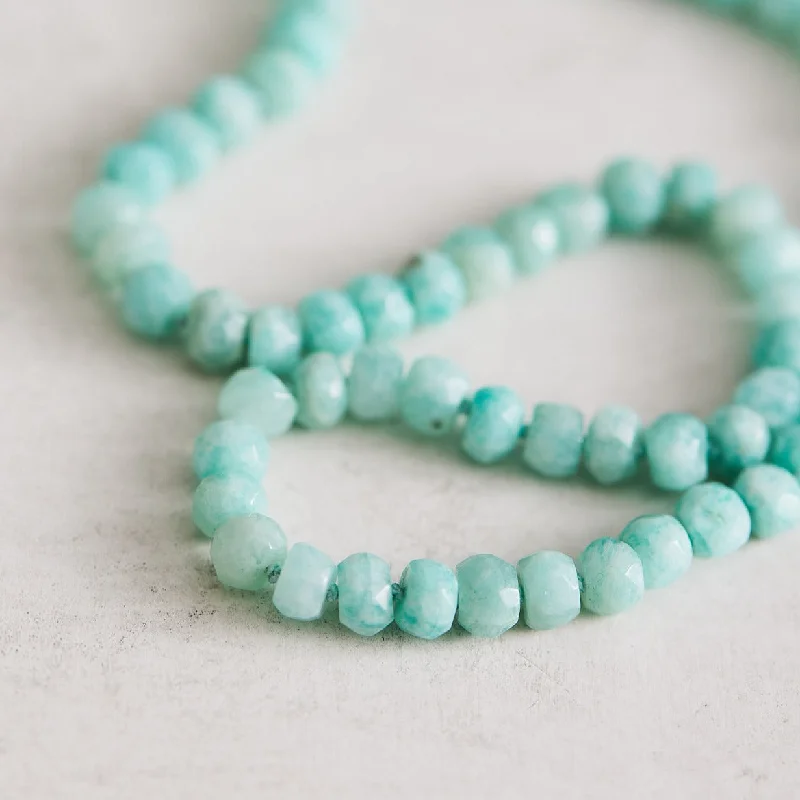 Fashionable necklaces with colorful beads-Baby Amazonite Necklace