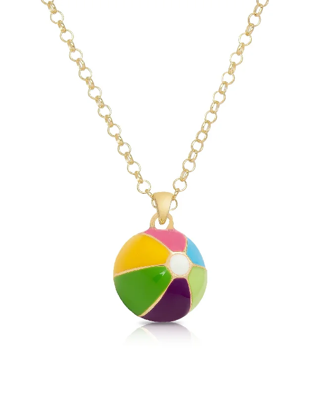 Stunning heart-shaped necklaces-Beach Ball Pendant