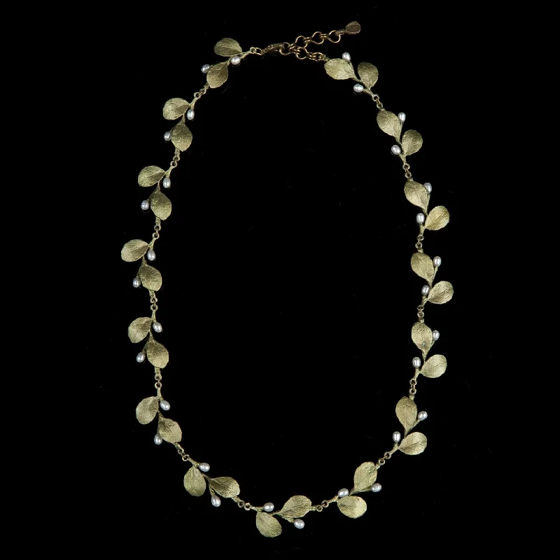 Trendy chokers for women-Irish Thorn Necklace - Tailored Leaves