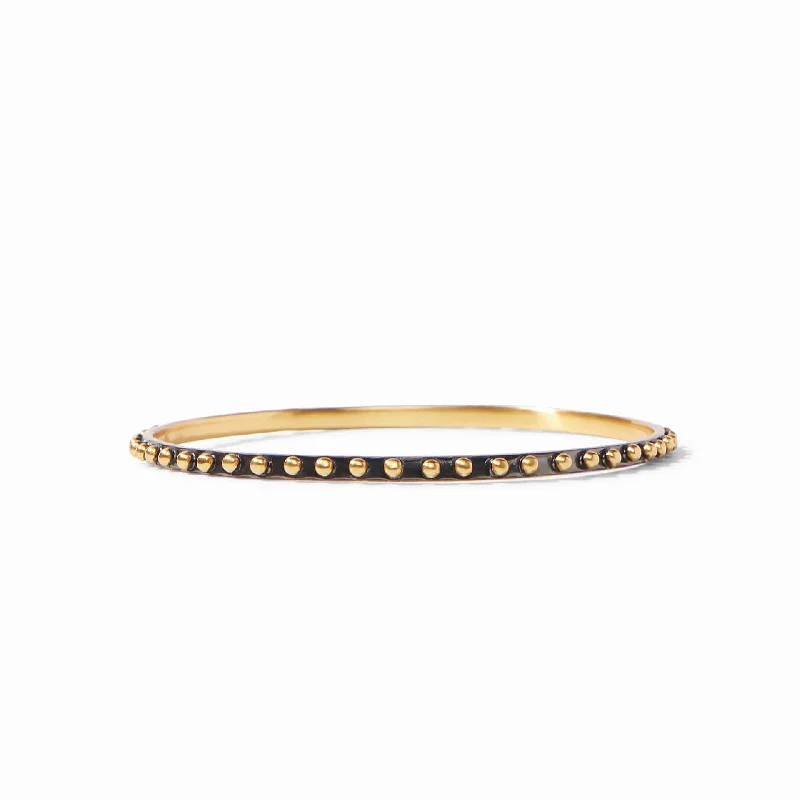 Affordable bracelets for casual wear-Soho Oxidized Gold Bangle