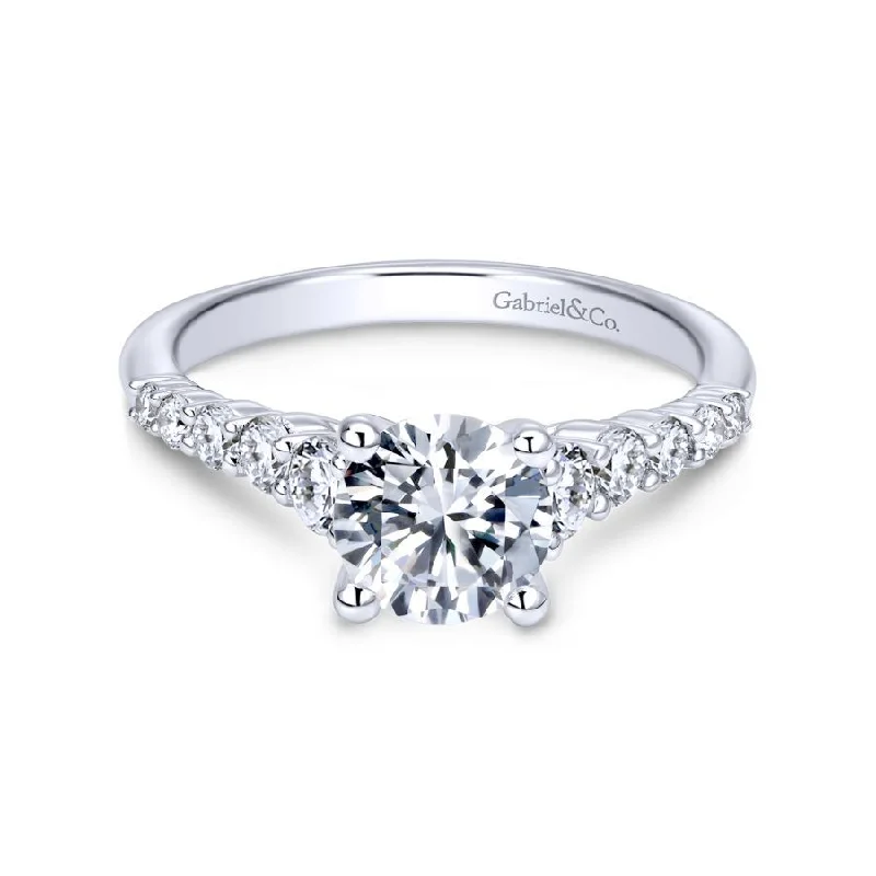 Timeless engagement rings with round diamonds-Reed Engagement Ring Setting