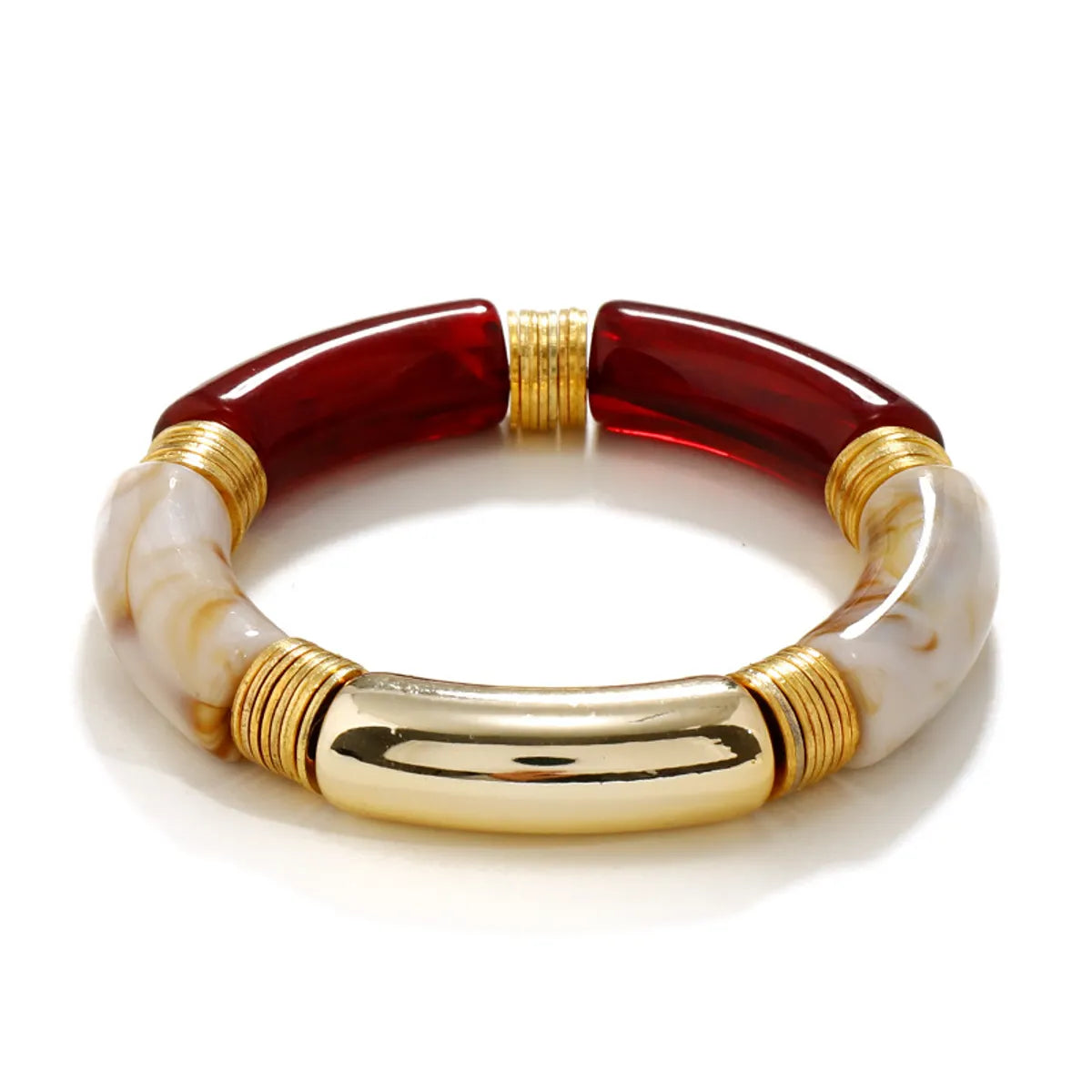 Simple bangle bracelets for casual wear-Simple Style Geometric Arylic Wholesale Bangle