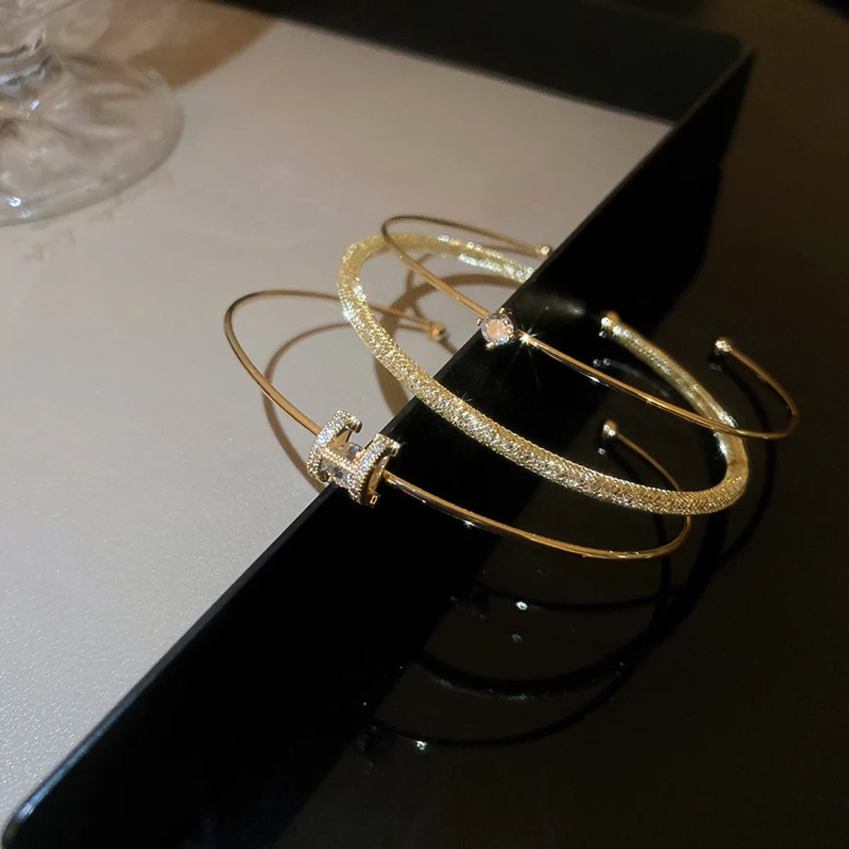 2# Bracelet-Gold (Three-Piece Set)