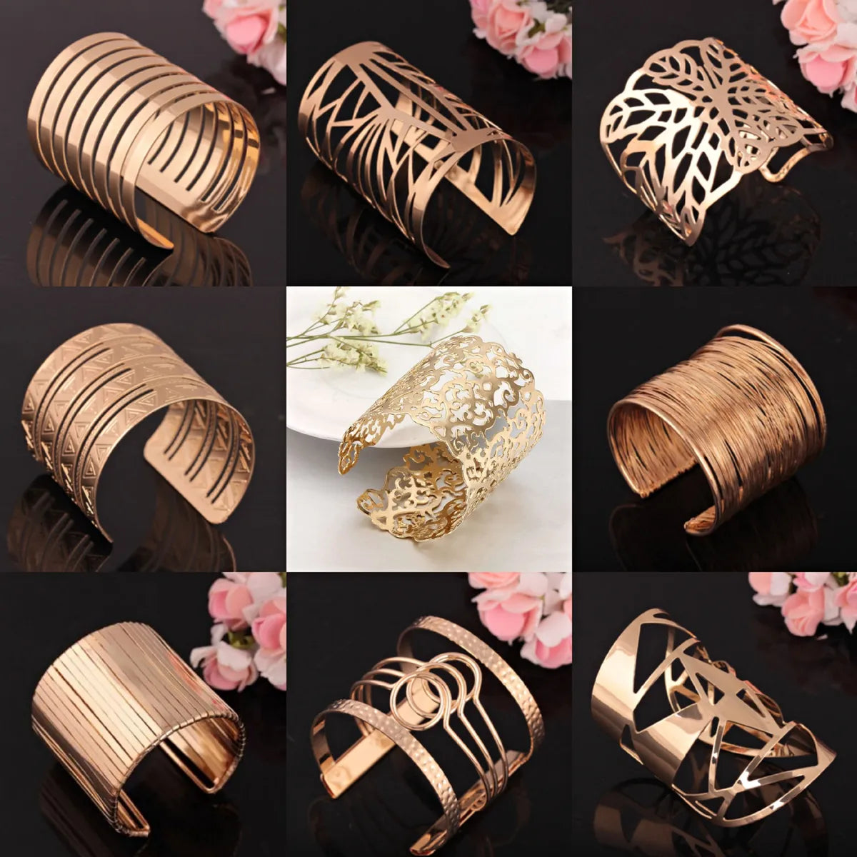 Trendy bangles with unique gemstones-Basic Classic Style Solid Color Alloy Plating Women'S Bangle