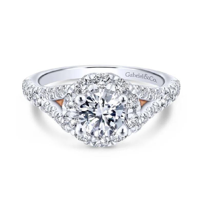 Beautiful engagement rings with side stones-Fiona Engagement Ring Setting