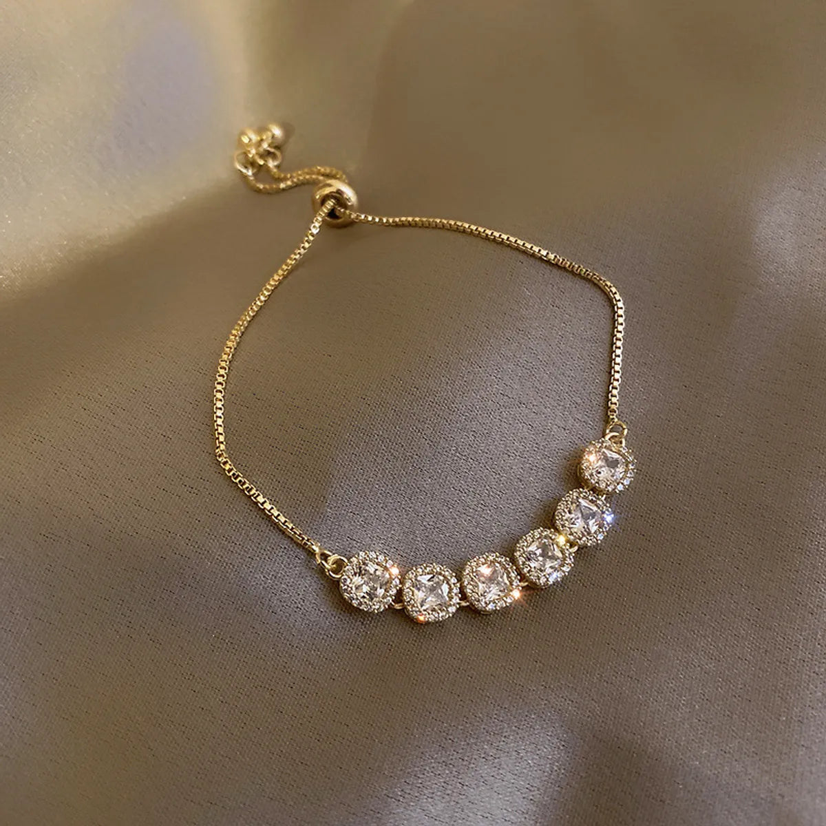 20# Gold Square Bracelet