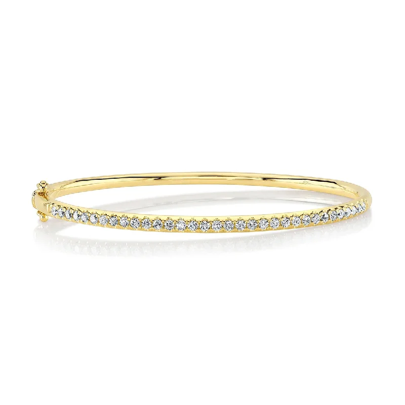 Unique gold bangles with designs-Shy Creation Diamond Bangle