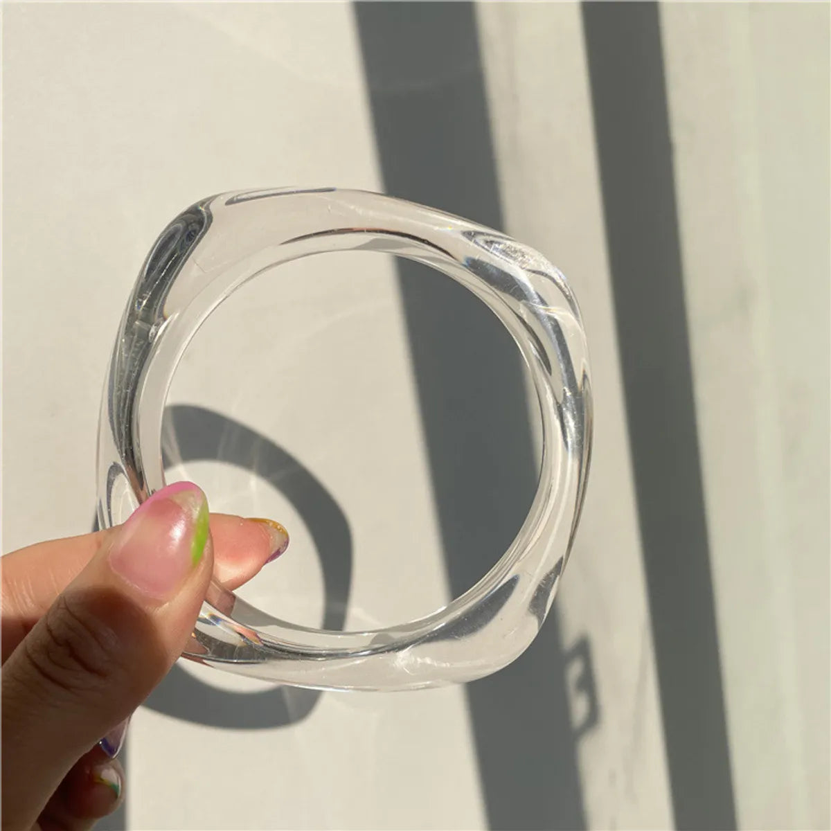 Square Transparent 1 Inner Diameter about 6.7cm