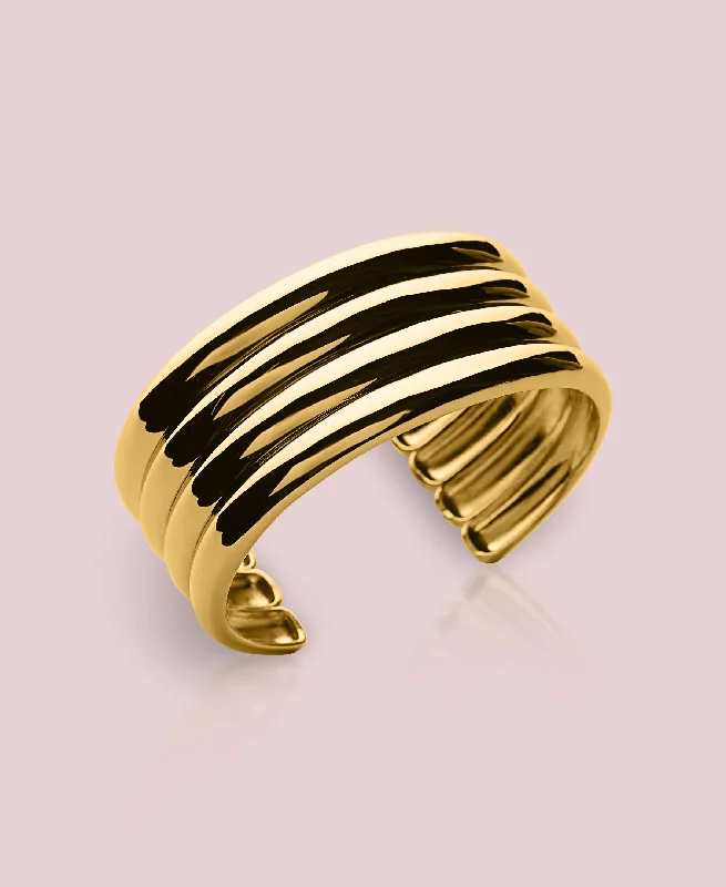 Elegant cuff bangles with diamonds-THE NICOLE BANGLE