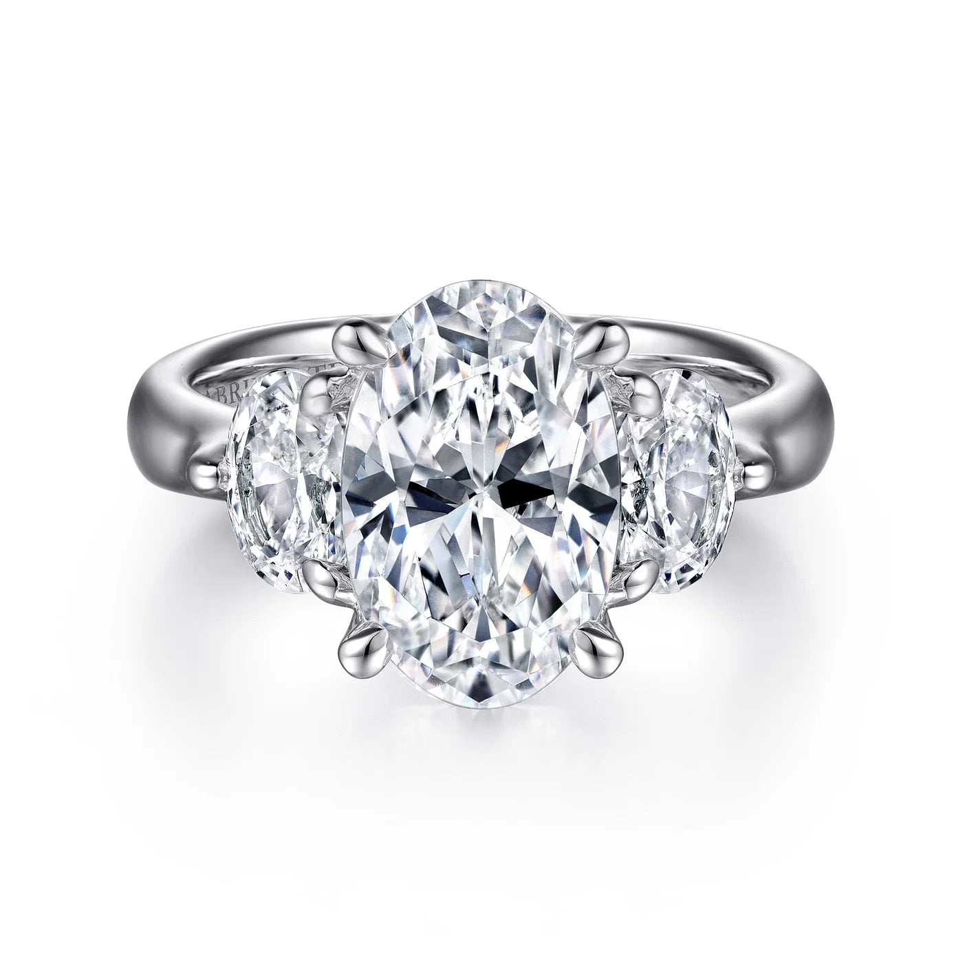 Vintage-inspired engagement rings for women-Laynie Oval Three-Stone Diamond Engagement Ring in 18k Gold