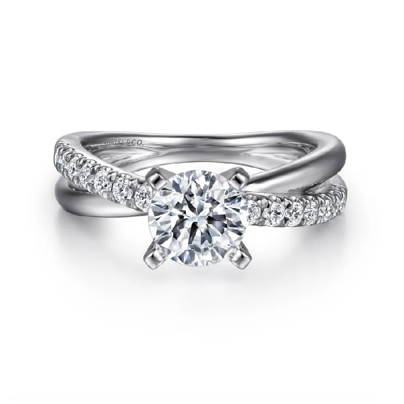 Luxury engagement rings with white sapphires-Morgan Engagement Ring Setting