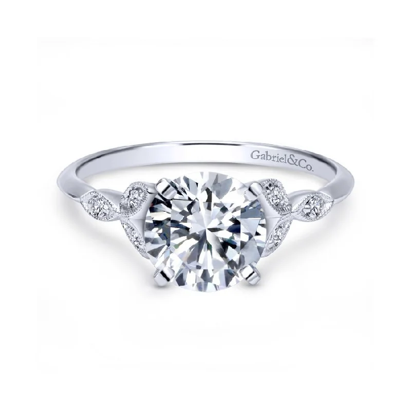 Elegant engagement rings with cushion cut diamonds-Eliza Engagement Ring Setting